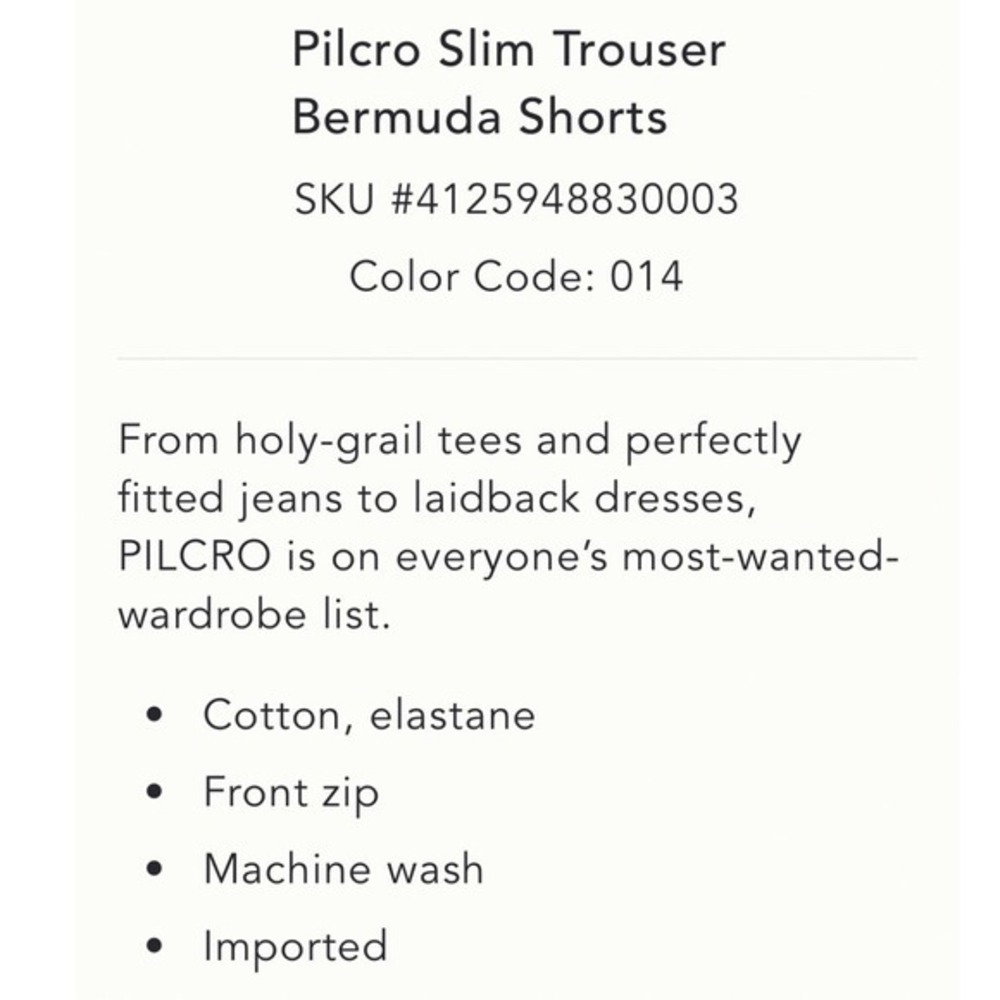 Anthropologie Pilcro Striped Bermuda Shorts 27 Coastal Quiet Luxury Linen Look - Picture 8 of 9